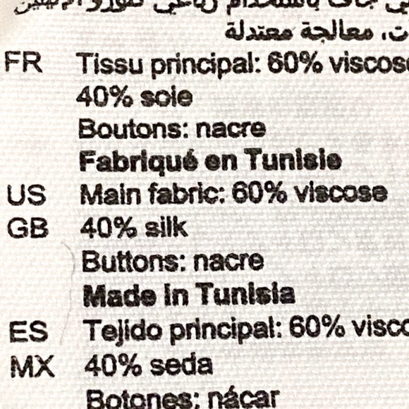 NWT Sandro Judith White and Black Polka Dot Shirt - Sz 4 - Picture 10 of 10